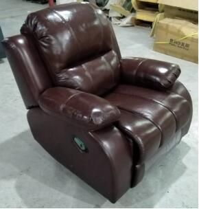 Topmedi Wired Remote Control Electric Aid Station Leather Recliner Sofa