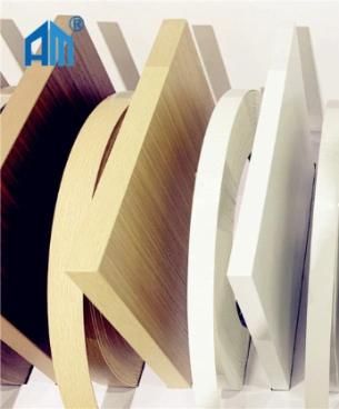 Latest Wide Solid Color Decorative Wood Veneer PVC Edge Banding Tapes Doors Self-Adhesive