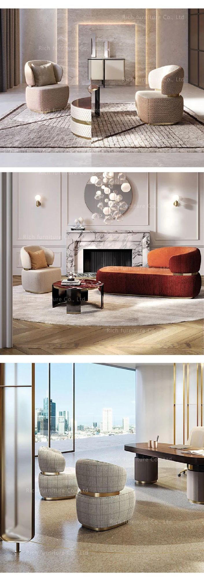 Bon Ton Sofa Canape Italian 3 Seatar Couch Fabric Hotel Modern Nordic Living Room Lounge Sofa