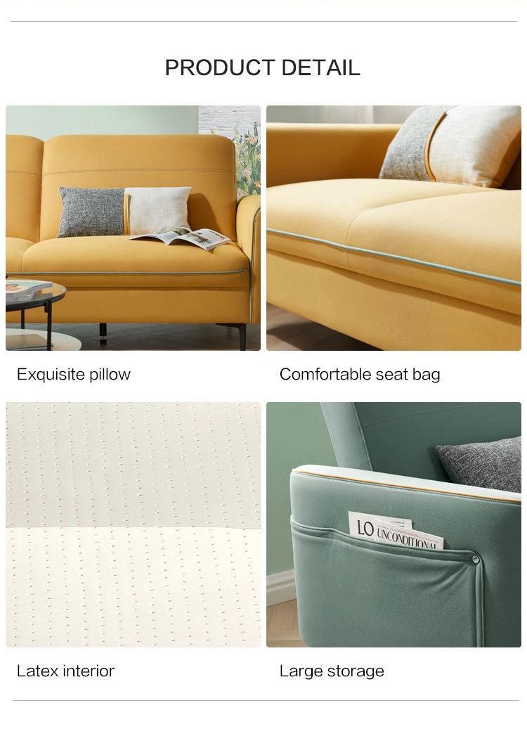En 1021 Fabric Living Room Set Couch Sofa Cum Bed Designs in China S136