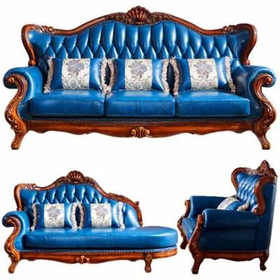 Luxury Leather Sofa for Home Furniture with Optional Sofas Color