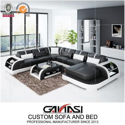 Modern Luxury Leather Living Room Corner Recliner Furniture (G8031)