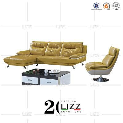 Modern Office Leisure Home Furniture Genuine Leather Sofa Set