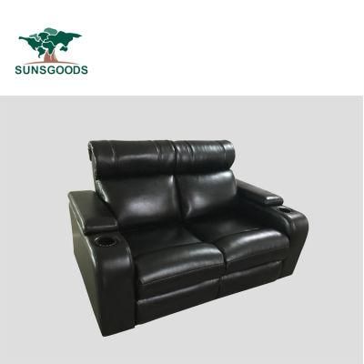 High Quality Theaters with Reclining Seats, Leather Recliner with Cup Holder