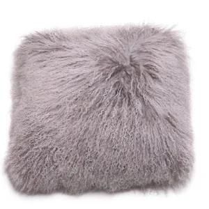 Plush Tibetan Sheepskin Sheep Fur Sofa Cushion Bed Pillow