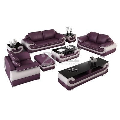 Wholesale European Home Furniture Lounge High Back Geanuine Leather Sofa