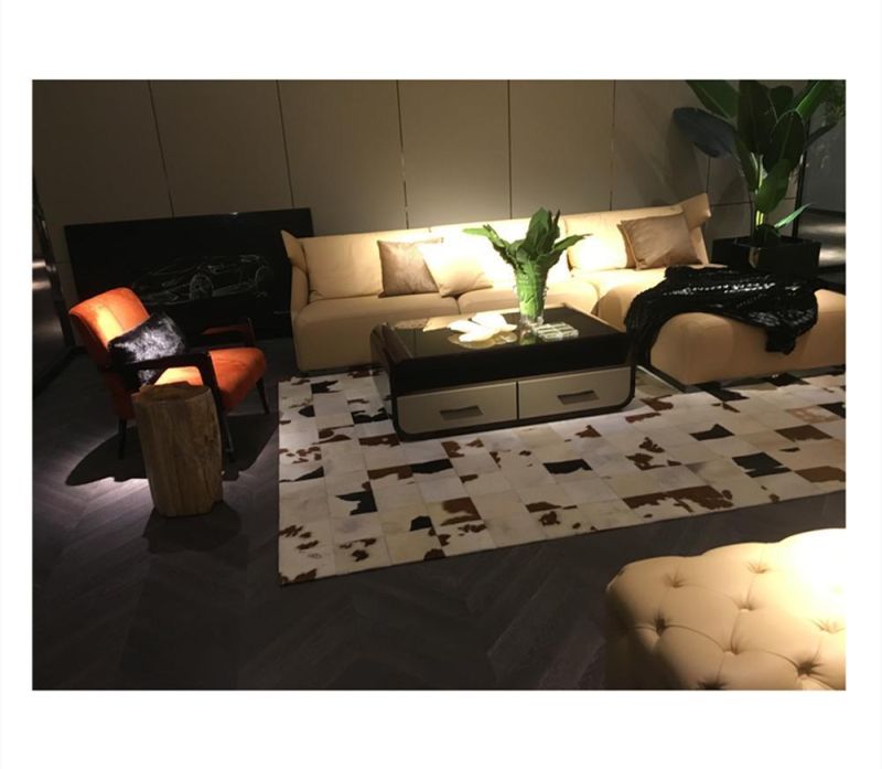 Super Stylish Cool and Warm Tone Leather Living Room Soft Sofa Set Series