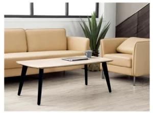 Simple Elegant Home Office Furniture Wood Sofa Square Coffee Table (KL-401)