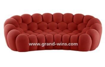 Customized Italian Design Sofa Living Room Furniture Bubble Fabric Sofa