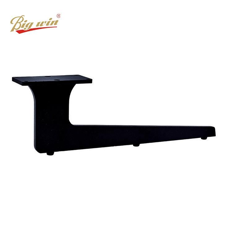 Hot Sale Black L Shape Iron Furniture Leg