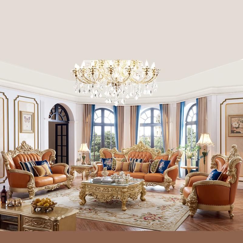 Living Room Sofa Furniture with Coffee Table in Optional Sofas Seats and Furniture Color From Chinese Furniture Factory