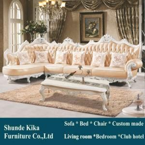 Royal Style L Shape Leather Sofa for Home Furniture (193)