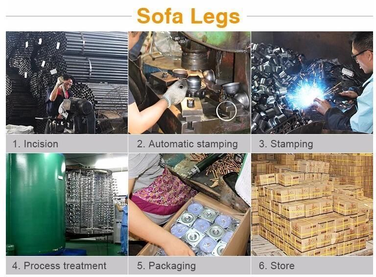 Gold Metal Furniture Feet Sofa Legs Die Casting Metal Leg for Bed, Cabinets