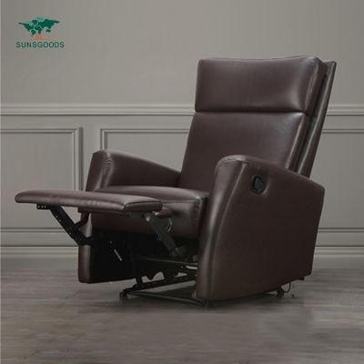 Wholesale Price PU Leather Single Manual Recliner Sofa Chair Office /Living Room Modern Furniture