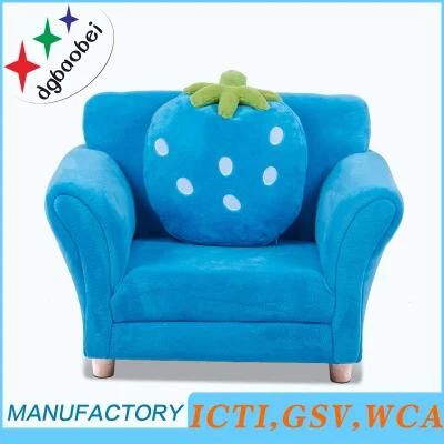 Strawberry Single Fabric Sofa/Chair/Baby Furniture with Pillow (SXBB-303)