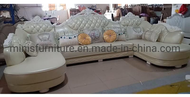 (MN-SF109) Factory Home Lounge Living Room Furniture Vintage Wood Fabric Sofa