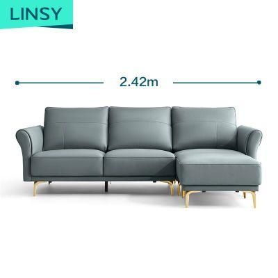 L-Shaped 7 Luxury Dubai Modern Furniture Leather Sofa with High Quality BS012