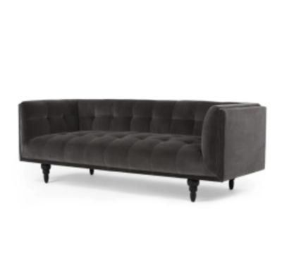 Japanese Style Modern Fabric Wooden Leg Sofa for Living Room
