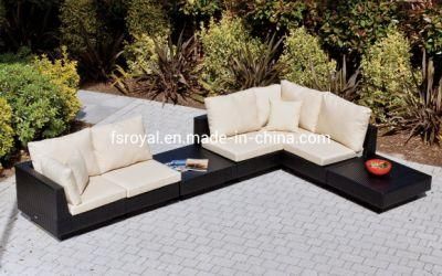 Modern Hot Sale Courtyard Hotel Swimming Pool Style Outdoor Leisure Rope Terrace Rattan Corner Sofa Furniture