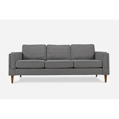 Simple Sofa Living Room Apartment Three-Seat Sofa Modern Fabric Sofa