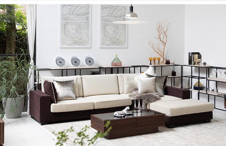 Hot Sponge with Armrest Fabric Home Furniture Living Room Sofa