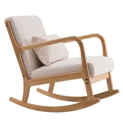 Classic Style Wooden Furniture Padded Armchair Outdoor Chair Leisure Furniture Solid Wood Couch