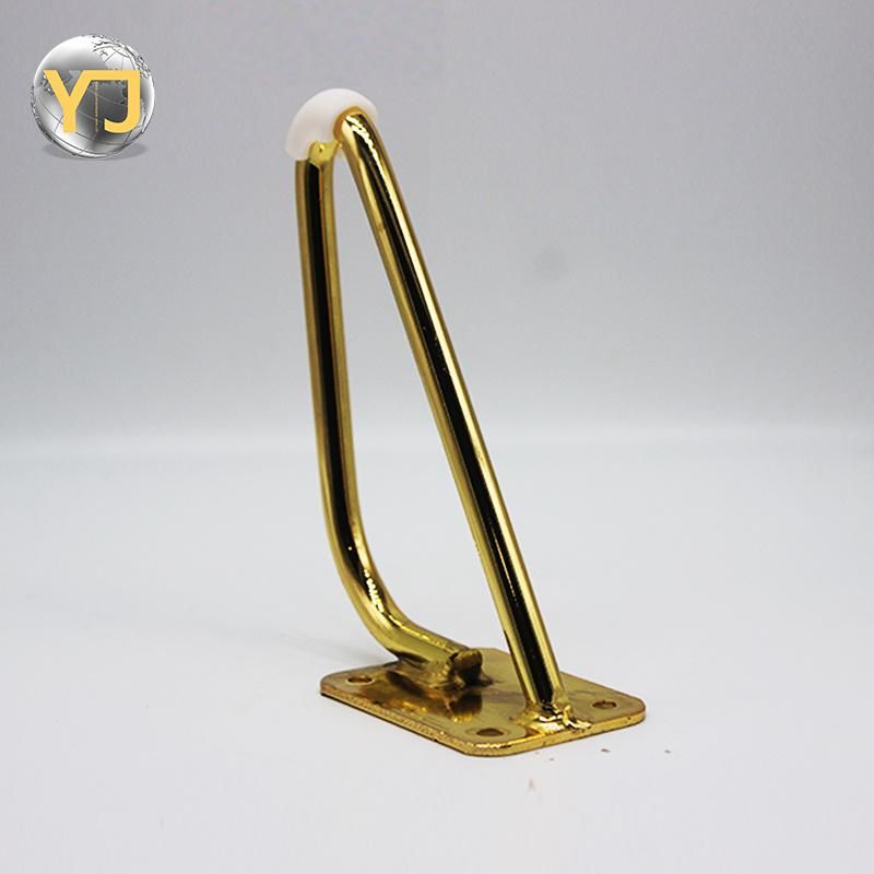 Heavy Duty Minimalist Design Iron Brass Gold Furniture Feet Legs for Coffee Table Cabinet TV Stand