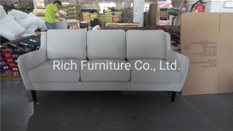 Modern Fabric Leisure Sofa for Living Room (3 seater)