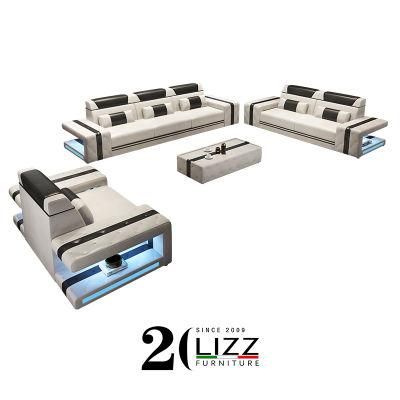 High Quality Modern Furniture Set New Design LED Sofa Sectional