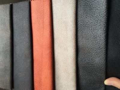 Easy Cleaning Leather Looking Suede Sofa Fabric (K034)