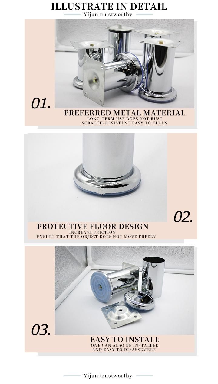 Straight Shaped Sofa Legs Chrome Furniture Legs Lowes