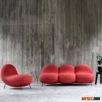 Bababa Sofa Factory Modern Design Fabric Chair Lounge Apartment Sofa