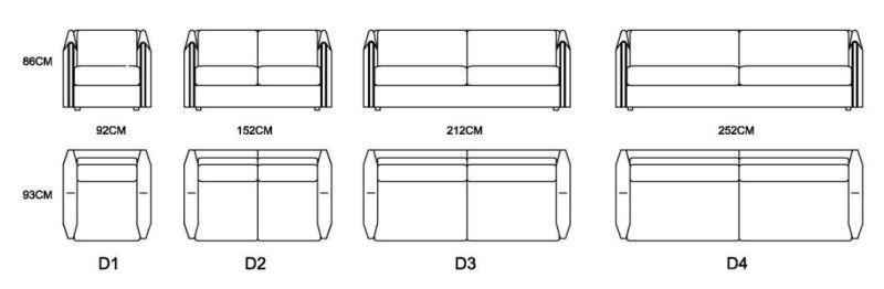 Zhida Home Furniture Supplier Villa Living Room Furniture Luxury Lobby Couch Set Hotel Bedroom 1 2 3 Seater Sofa