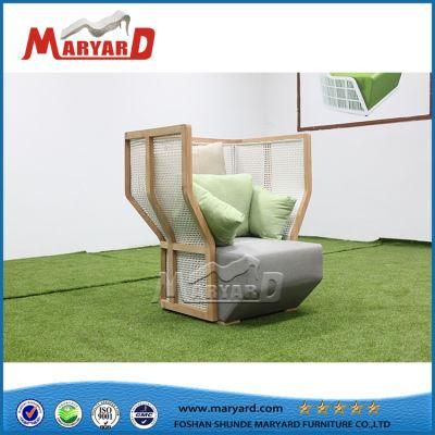 New Design Garden Furniture Rattan Outdoor Wicker High Back Single Sofa