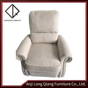 Young People Like Modern Furniture Fabric Cream-White Handmade Reclining Single Recliner Sofa Chair