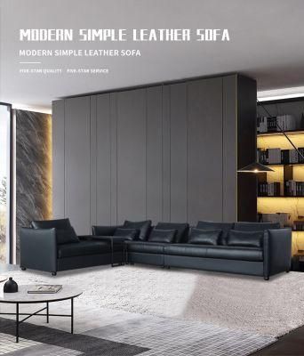 Modern Office Hotel Furniture Luxury Design Sectional Leather Sofa