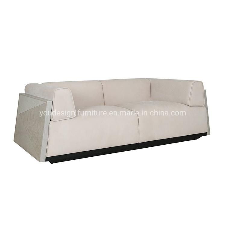Modern Luxury I Shaped Sofa Wooden Base Fabric Sectional Sofas Set Furniture for Living Room