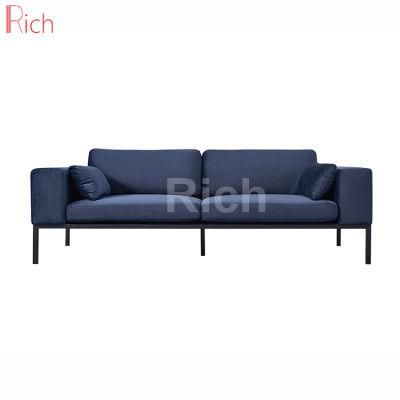 China Modern Furniture Velvet Cushion Living Room Sofa Fabric
