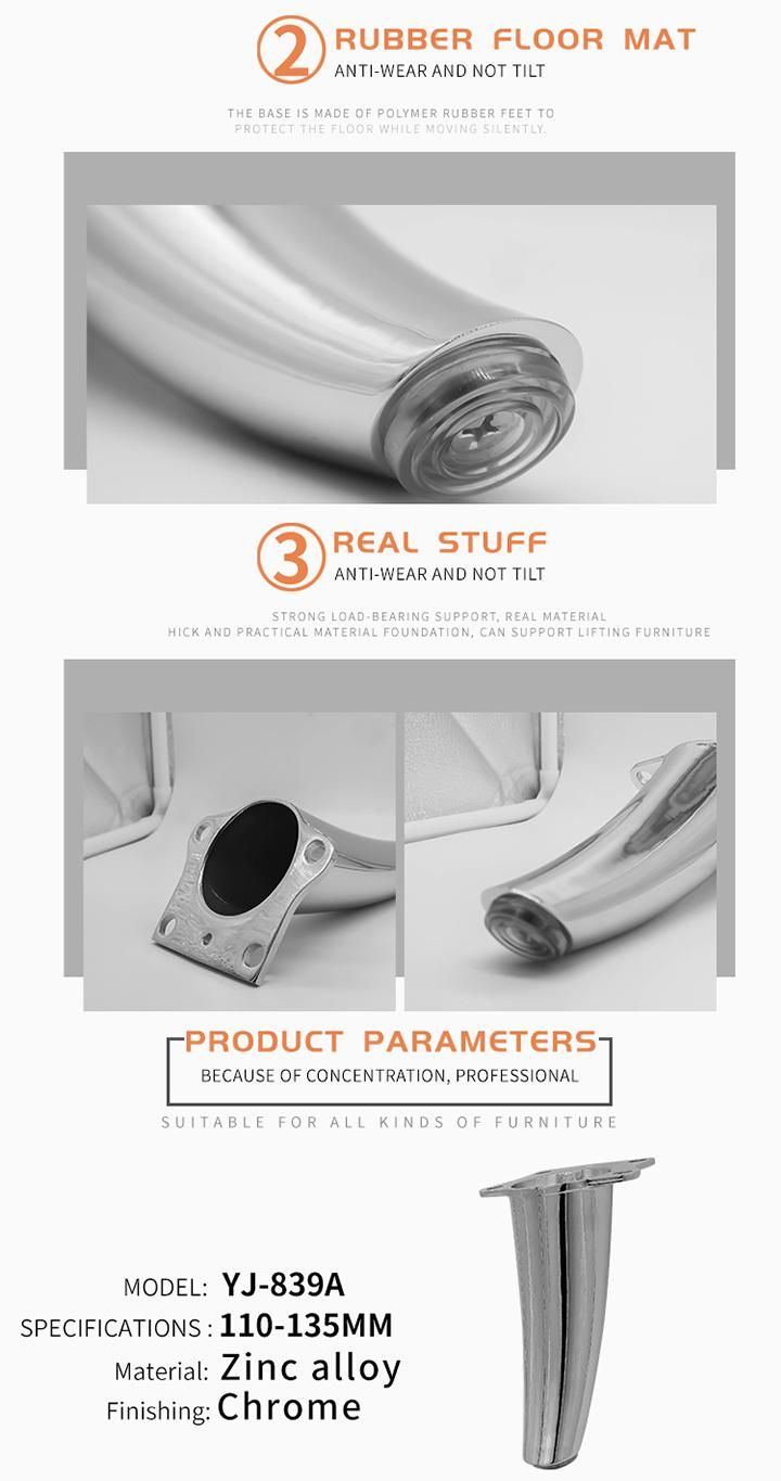 Stainless Height Extenders Replacement Table Sofa Legs