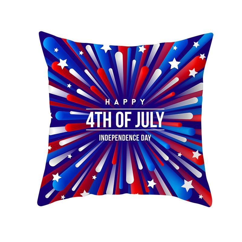 Holiday Decoration Independence Day Series 4 Back Cushion Cover, Sofa Cushion