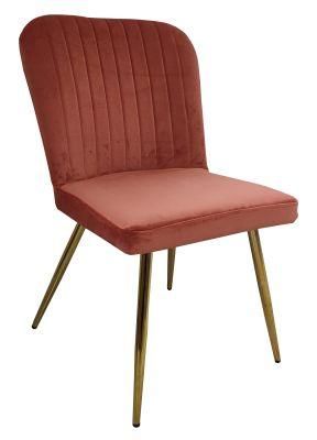 Stylish Fabric Dining Room Furniture Metal Leisure Sofa Chair