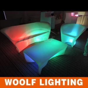 Night Club Sofa, Glowing LED Sofa, LED Two Sofa