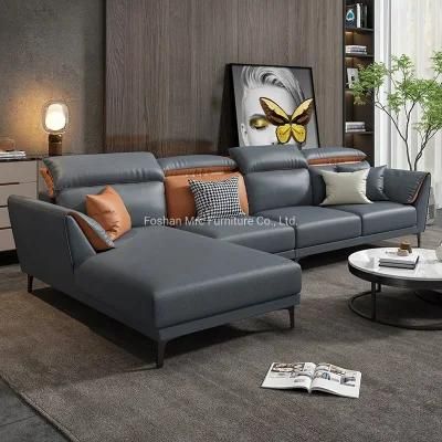 Living Room Furniture Couch Italy Modern Sofa Reclining Sectional Fabric L Shaped Corner Sofa