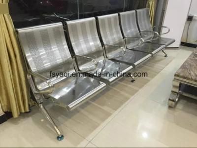 4 Seater with Middle Armrest Stainless Steel Airport Sofa Chair (YA-109S)