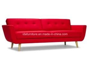 Modern Solid Wood Leg Retro Sofa