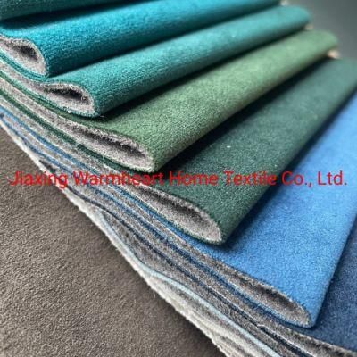 New Arrival New Style Solid Super Soft Velvet Fabric Sofa Fabric Upholstery Cloth Decorative Material (WH019)