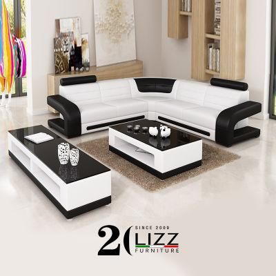 Italian Design Divan Modern Living Room Leather Genuine Sofa