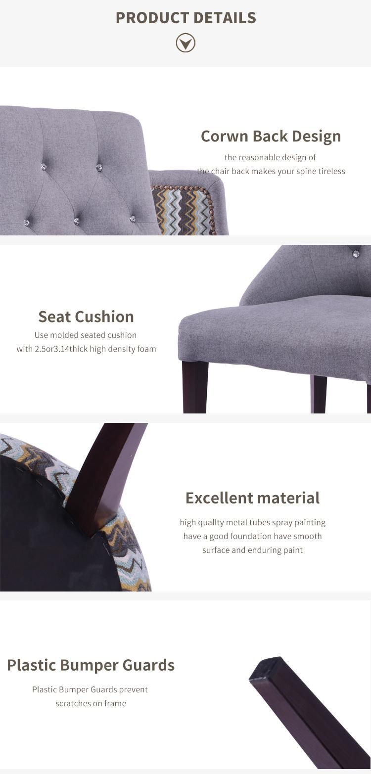 European Style Restaurant Furniture Single Seater Wood Like Sofa Chair