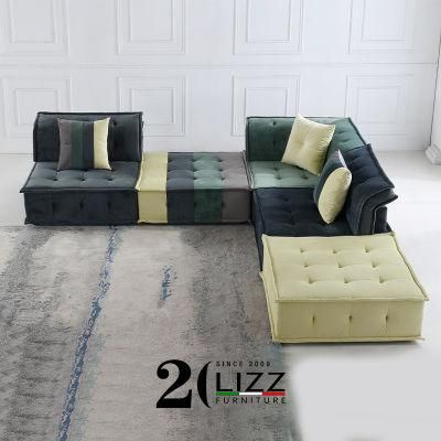 Latest Design Chesterfield Home Furniture Fabric Arabic Style Floor Sofa