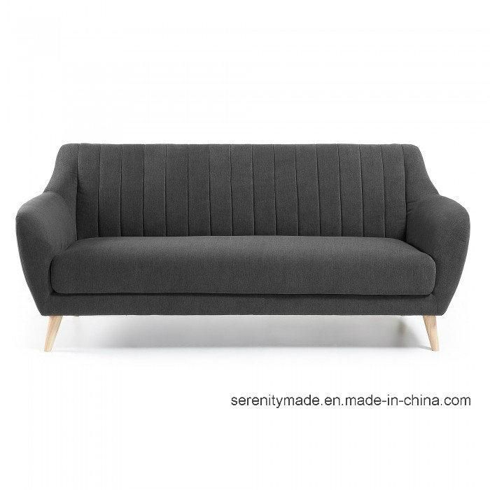 European Style Living Room Fabric Velvet Upholstered Sofa